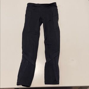 Ivivva by Lululemon Black Leggings with Zipper Pocket